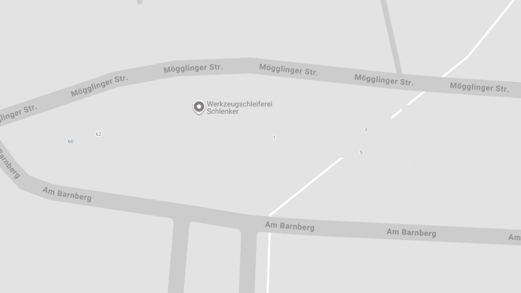 Kartenausschnitt mit dem Standort der Werkzeugschleiferei Schlenker in Böbingen